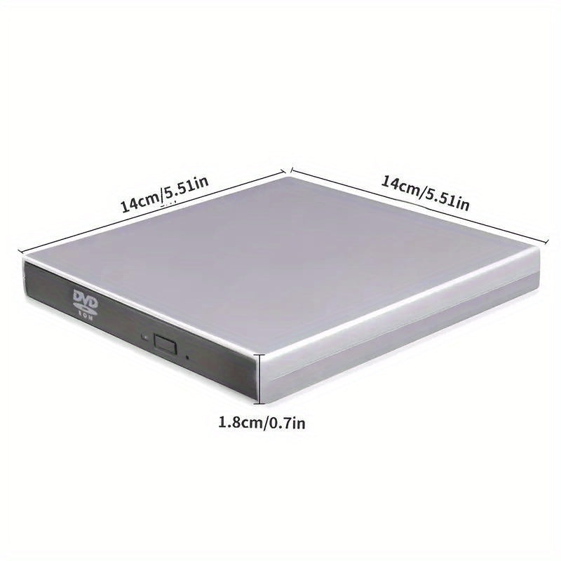 USB 3.0 External DVD Drive - High-Speed CD/DVD Player