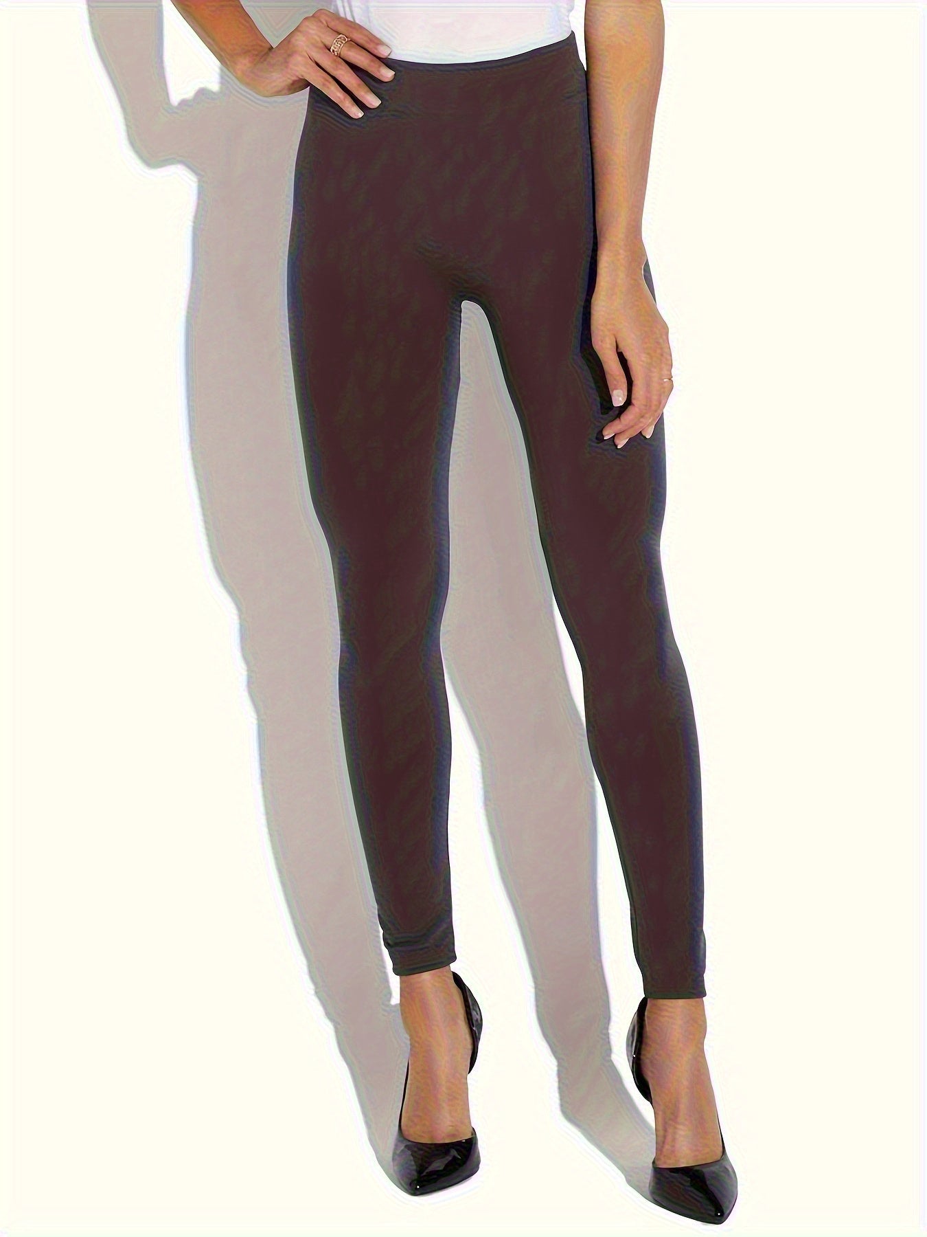 Pack of 6 Winter Fleece Lined Leggings