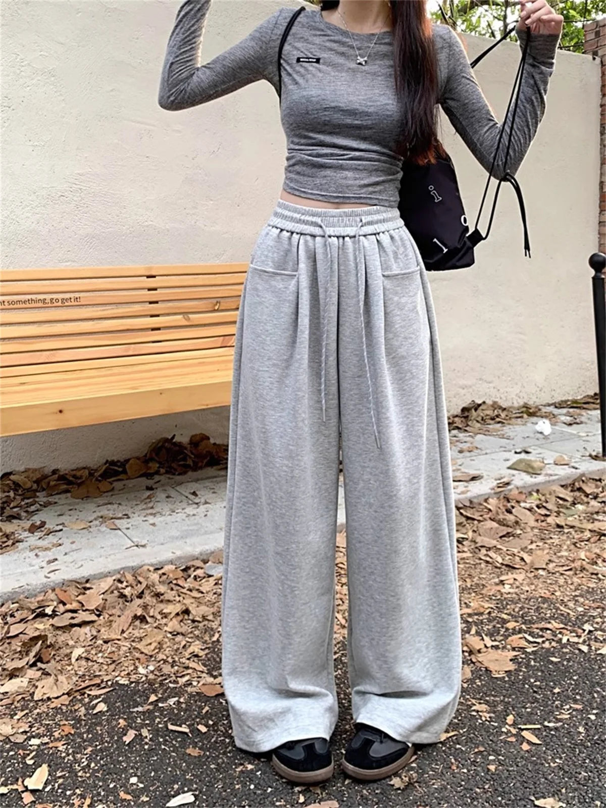 Straight Wide Leg Loose Pant