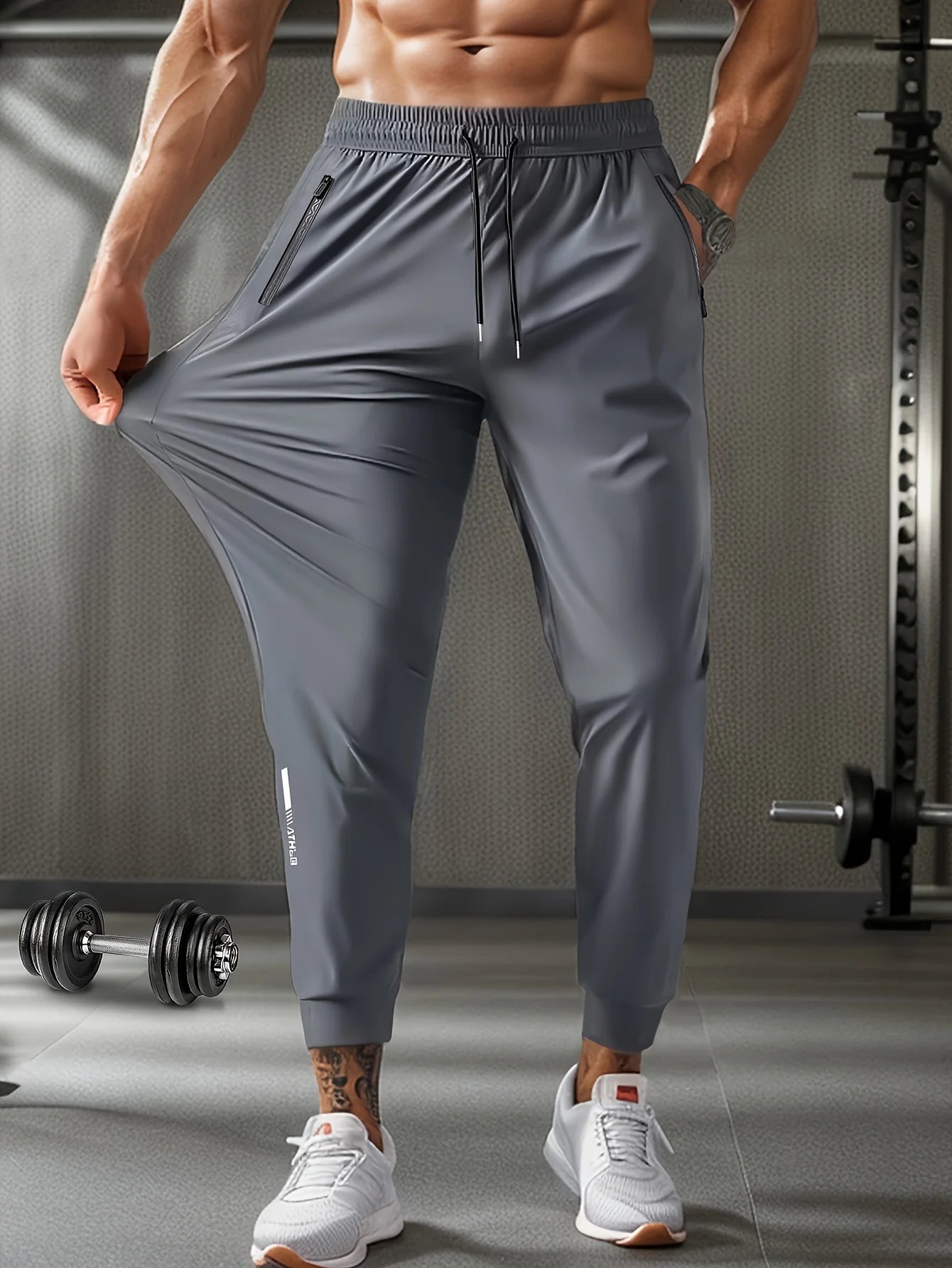 Men's Waist Drawstring Sports Training Pants