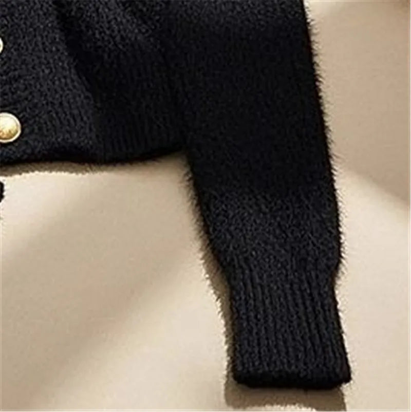 Wool Cashmere Button Cardigan