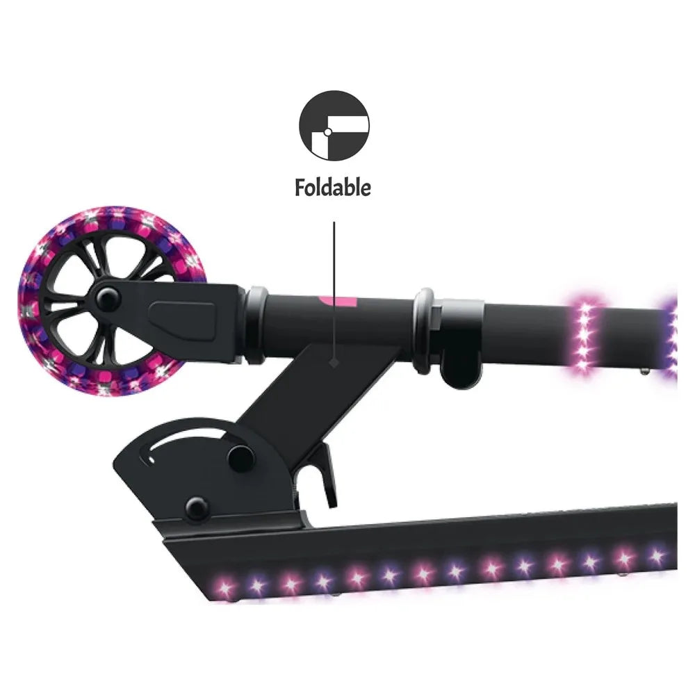 Light-up Folding Kids Kick Scooter, Pink