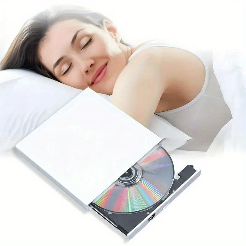 USB 3.0 External DVD Drive - High-Speed CD/DVD Player