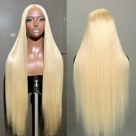 13x4 13x6  Lace Front 613 Honey Blonde Bone Straight 100% Brazilian