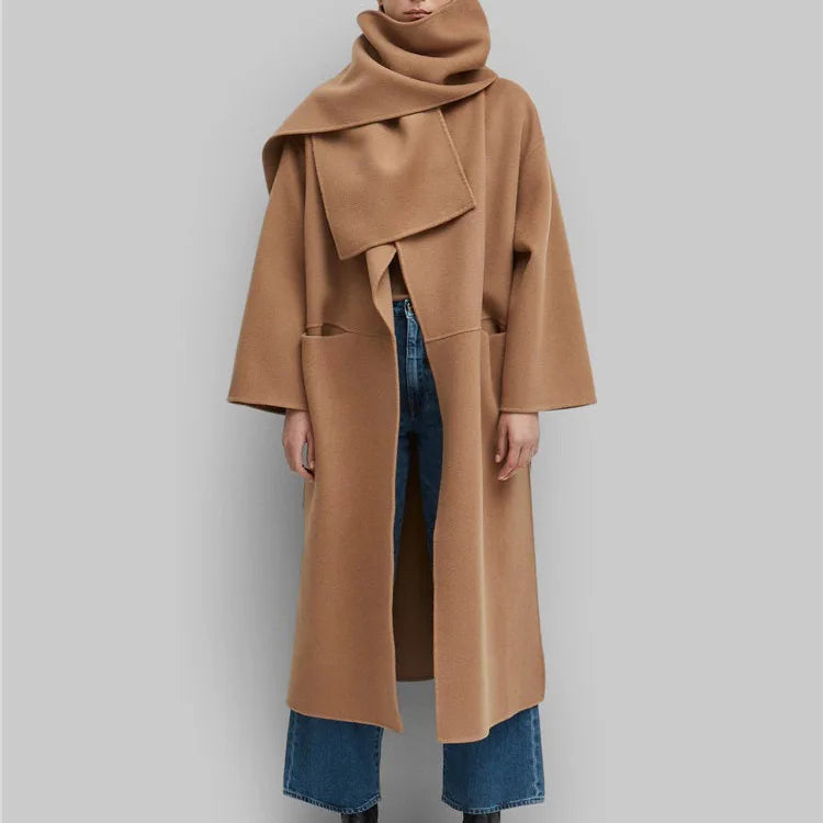 Double-faced Cashmere Contour Long Coat