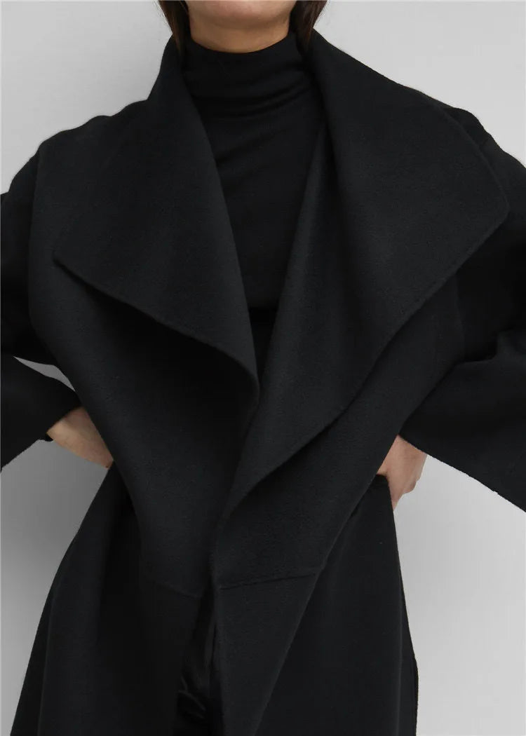 Double-faced Cashmere Contour Long Coat