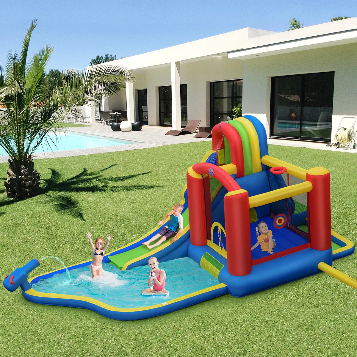 House Slide Climbing Splash Park Pool Jumping Castle - My Store