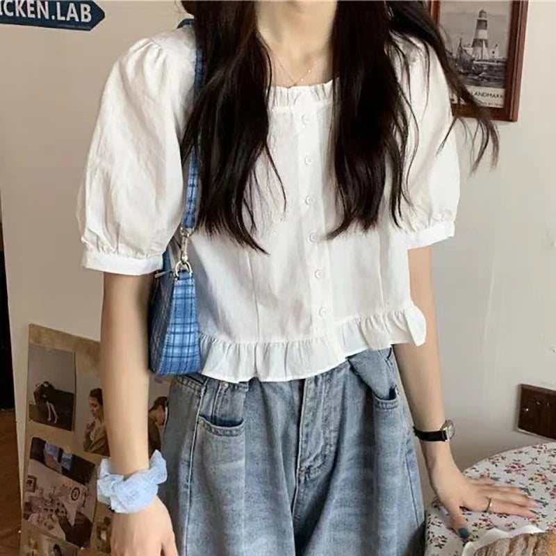 Ruffle Elegant Chiffon Cool Blouse