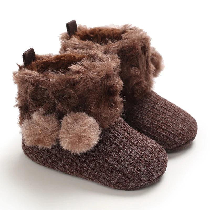 0-18M  Plush Ankle Boot
