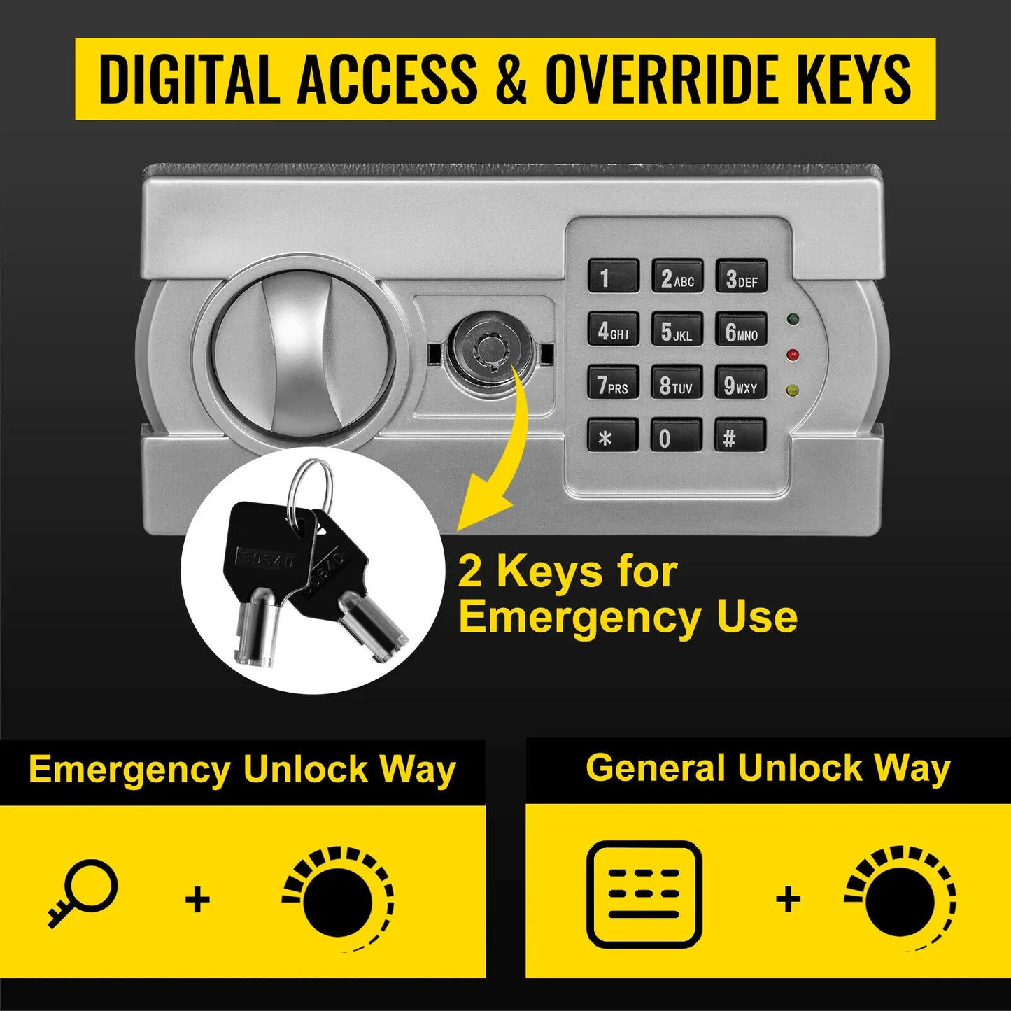 Electronic Safe Deposit Box With Drop Slot Secret Hidden Piggy Bank