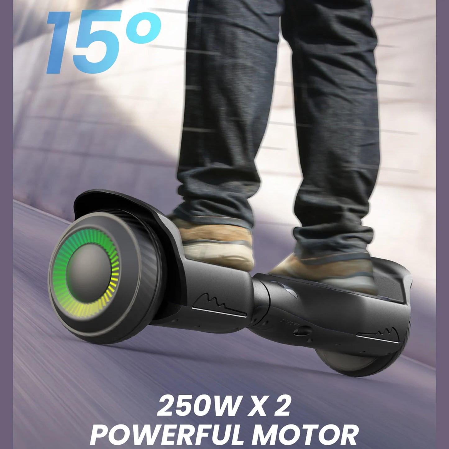 6.5''All Terrain Hoverboard for Kids w/ LED Light&Bluetooth Speaker