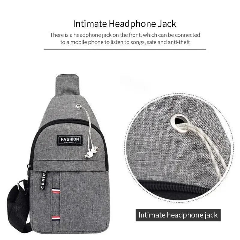 Men's  Adjustable Strap Travel Bag