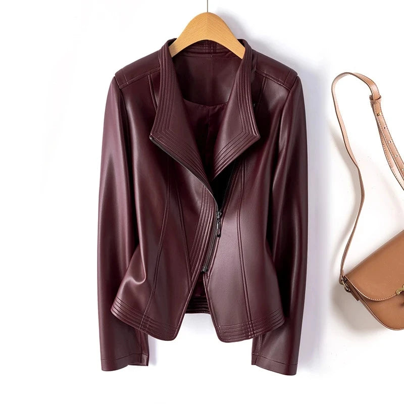 Short Slim Sheepskin Jacket