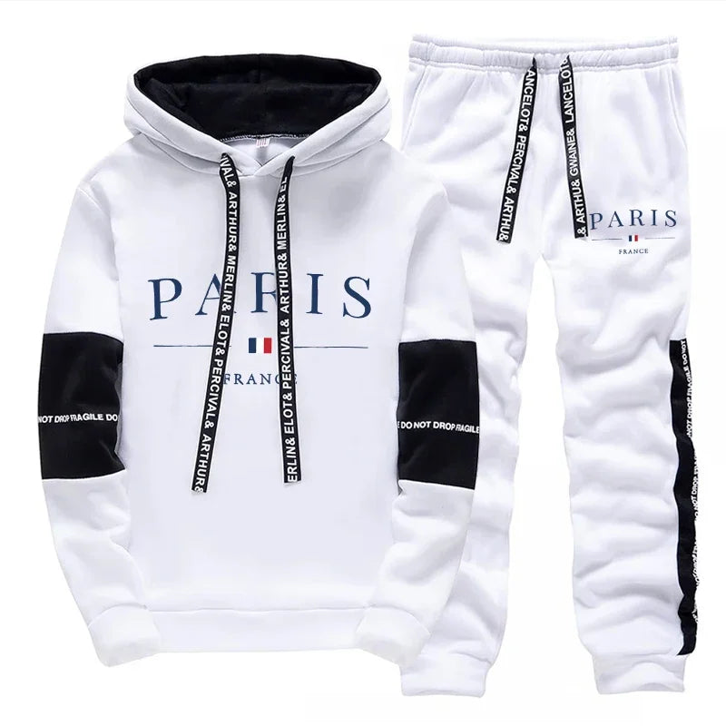 Paris Hoodies Sweatsuit Set