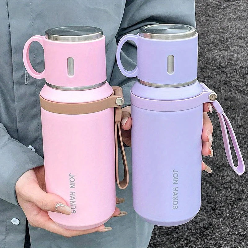 Stainless Steel Insulated Water Bottle with Cup