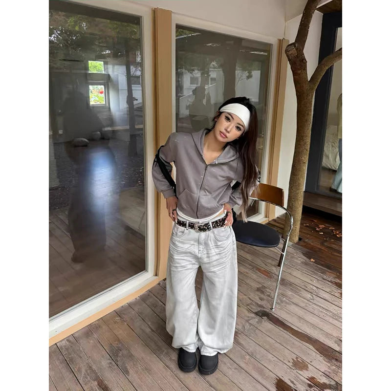 Grey Style Oversize Baggy Jean Pant