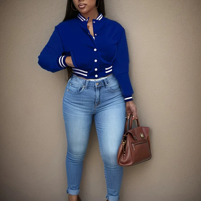 European Single-Breasted Baseball Jacket