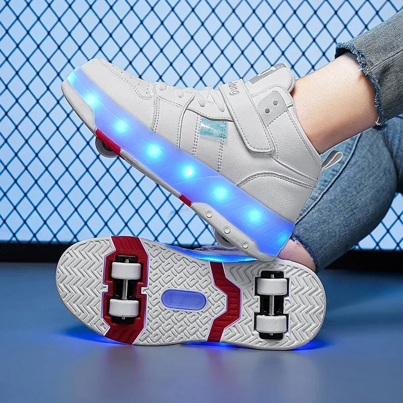 Skating Sneakers With Wheels