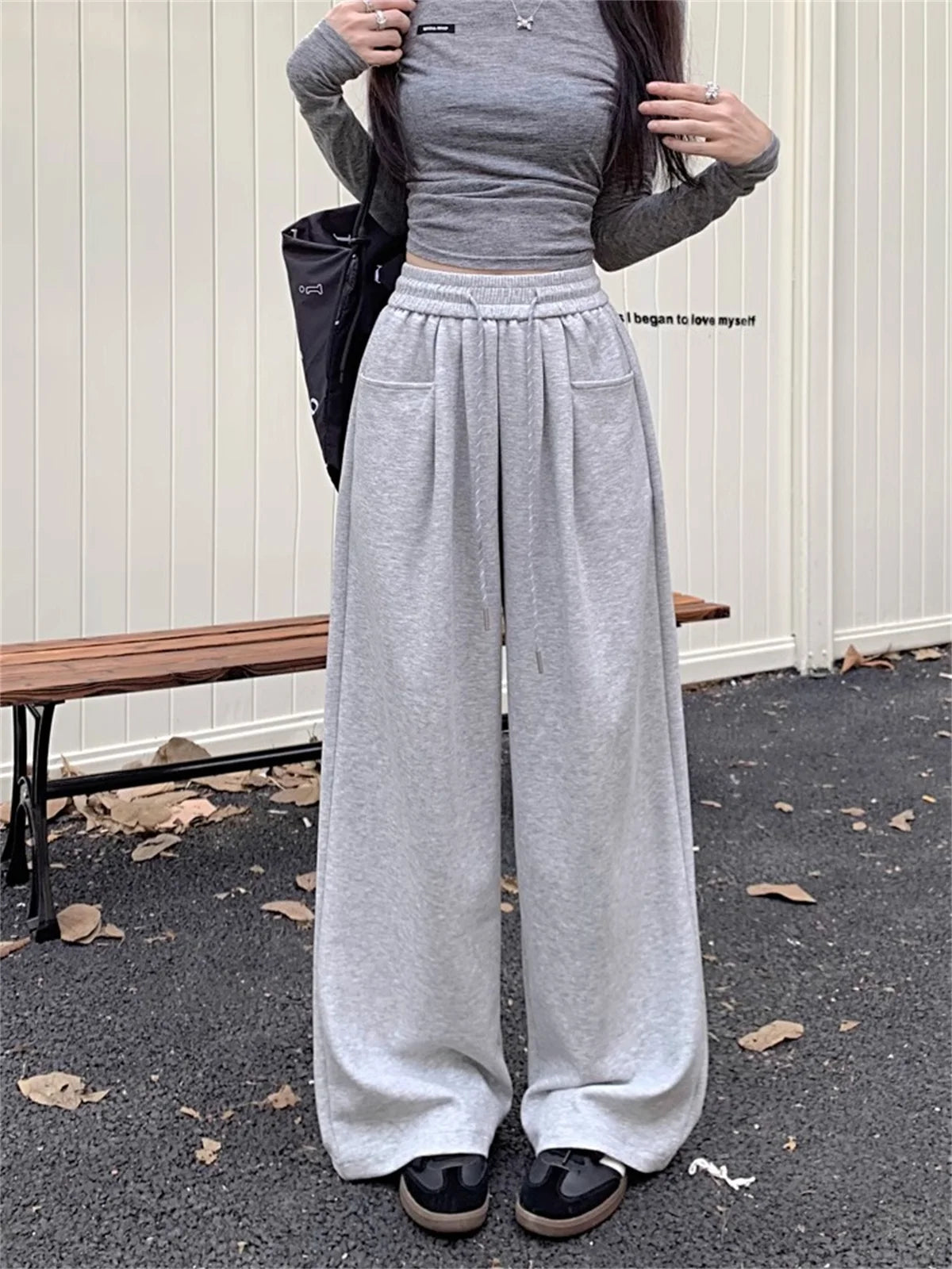 Straight Wide Leg Loose Pant