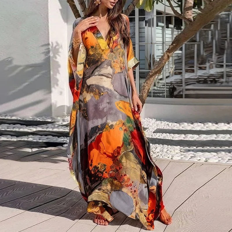 Elegant Vintage Maxi Dress