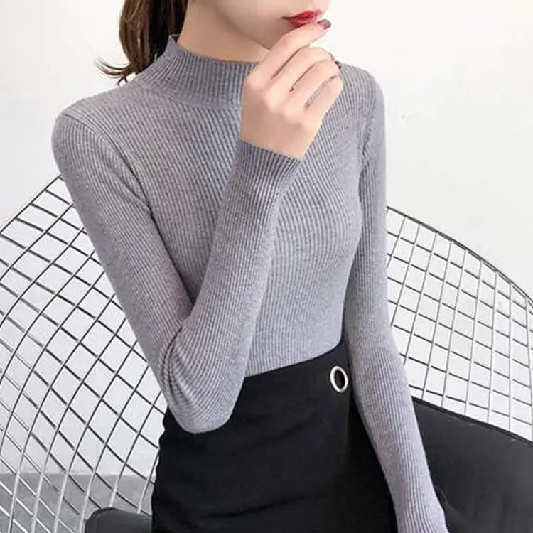 Mock Neck  Sweater