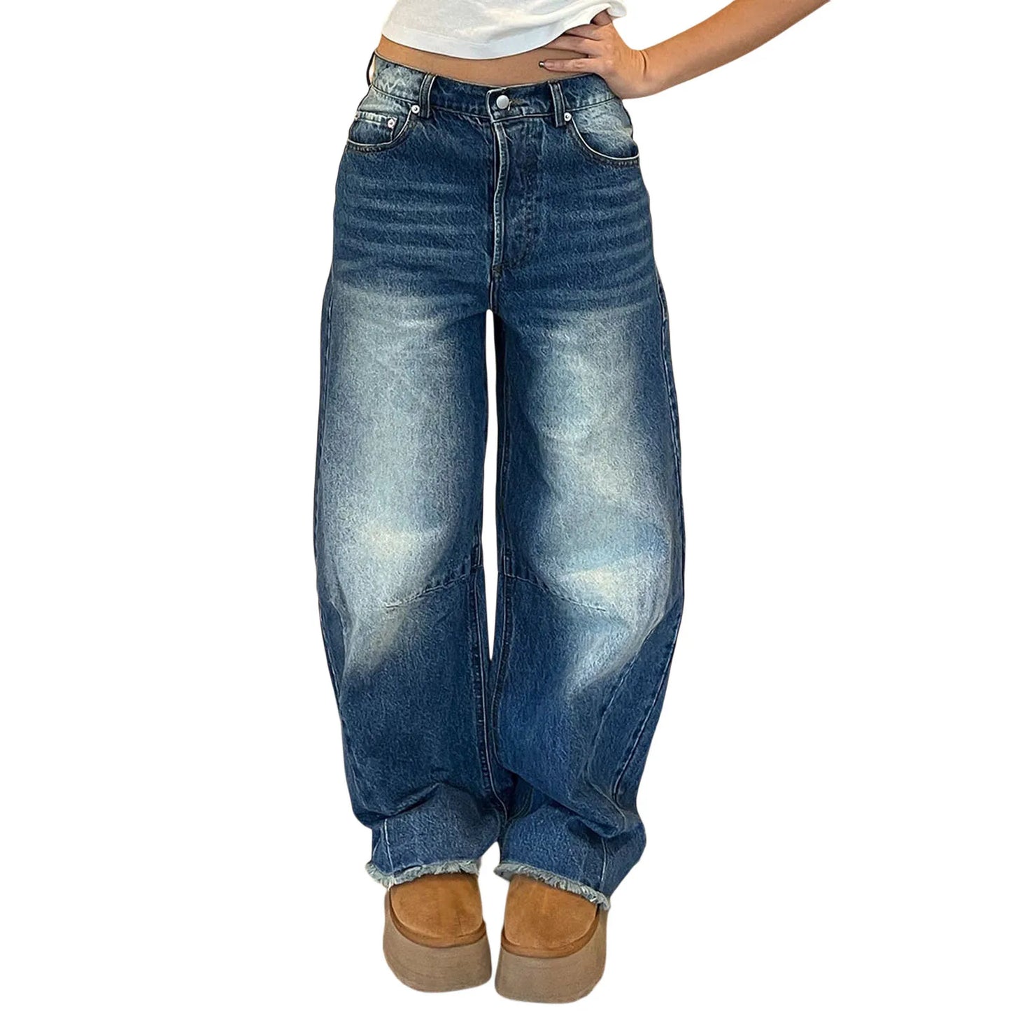 Vintage High Waist Wide Leg Jeans