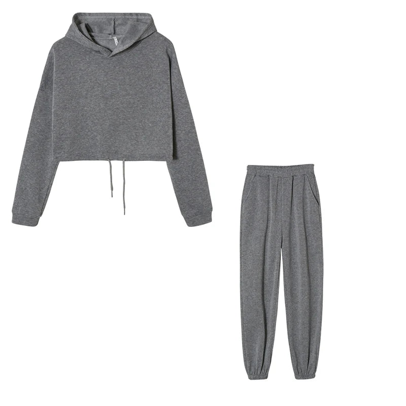Long-sleeved Sports Casual Two-piece Set