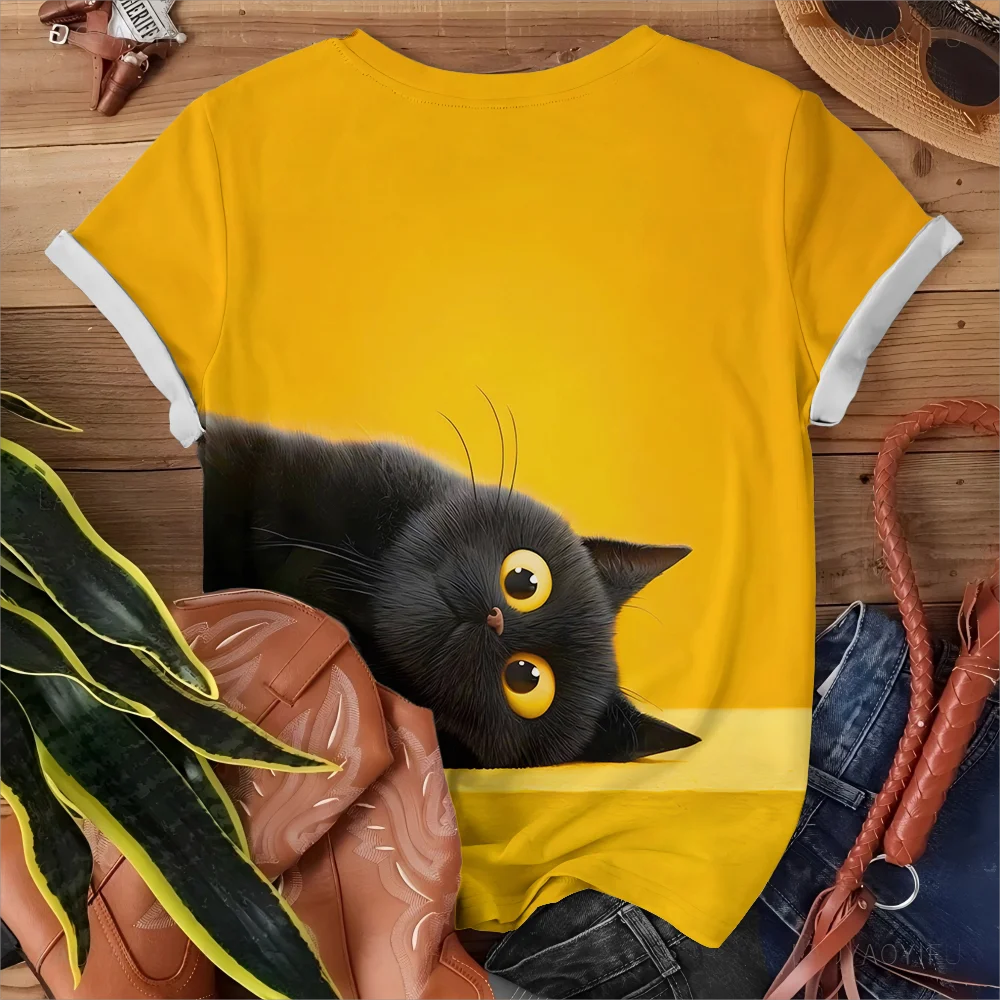 Round Neck T-Shirt Short Sleeve Tops