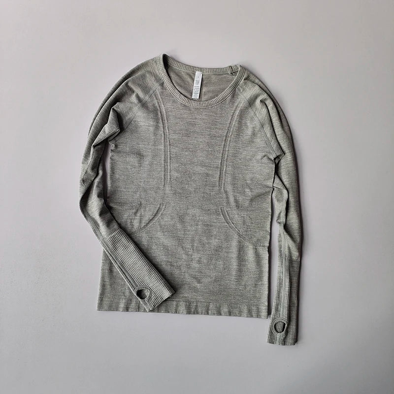 Yoga Round Neck Long Sleeves  Fitness Top