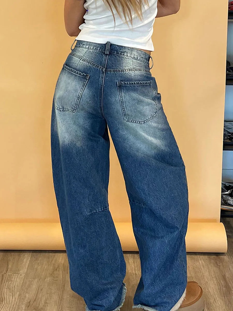 Vintage High Waist Wide Leg Jeans