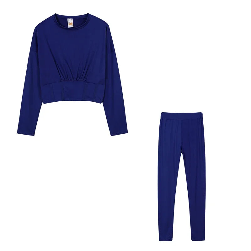 Waist Casual Fitness Two-piece Set