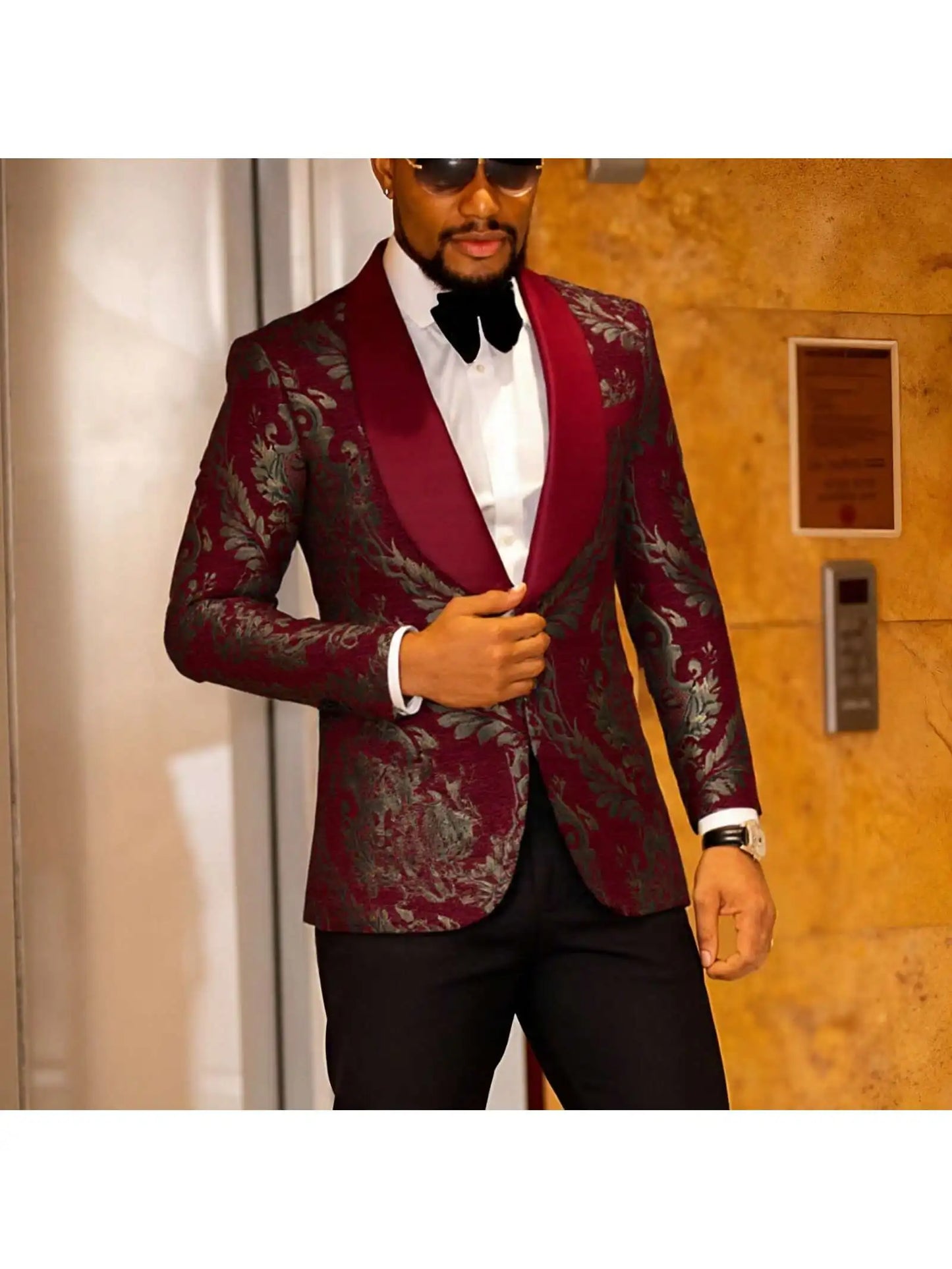 Men's Paisley Tuxedo Blazer