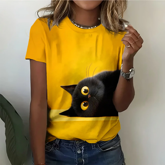 Round Neck T-Shirt Short Sleeve Tops