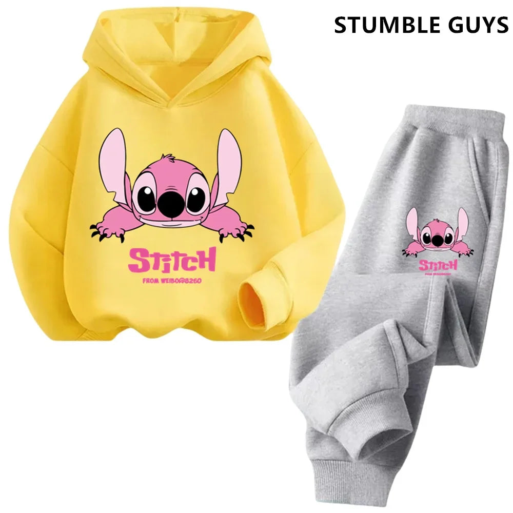Pullover Anime Cartoons Casual Set