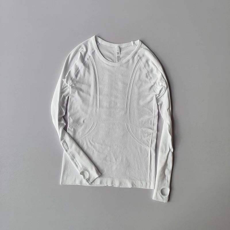 Yoga Round Neck Long Sleeves  Fitness Top