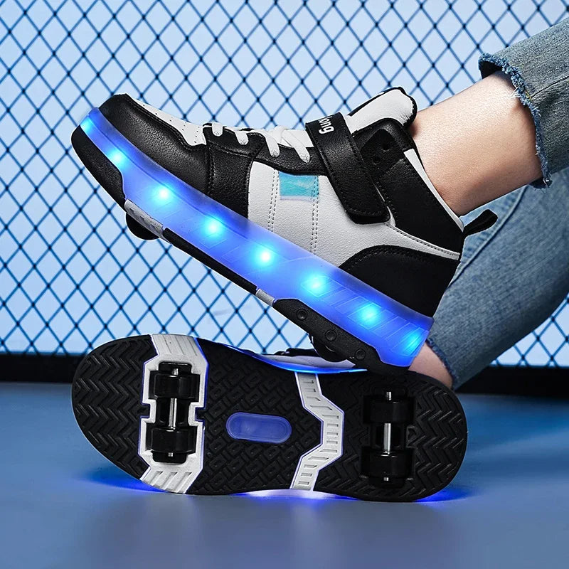 Skating Sneakers With Wheels
