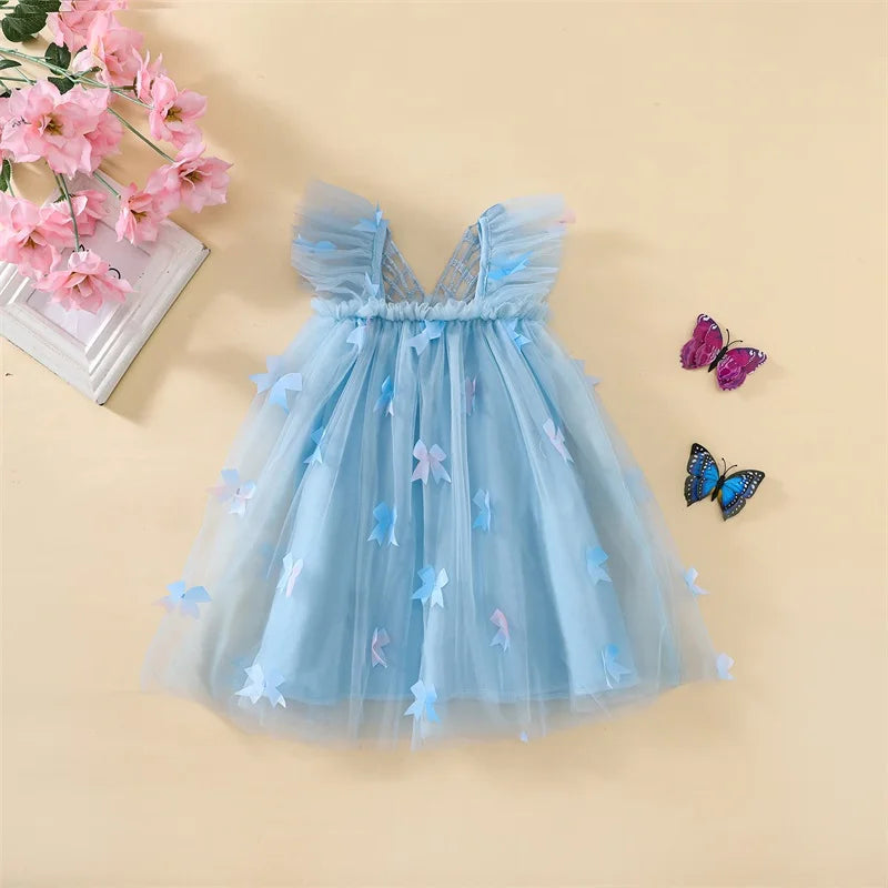 Sleeveless Square Neck Tulle Princess Dress
