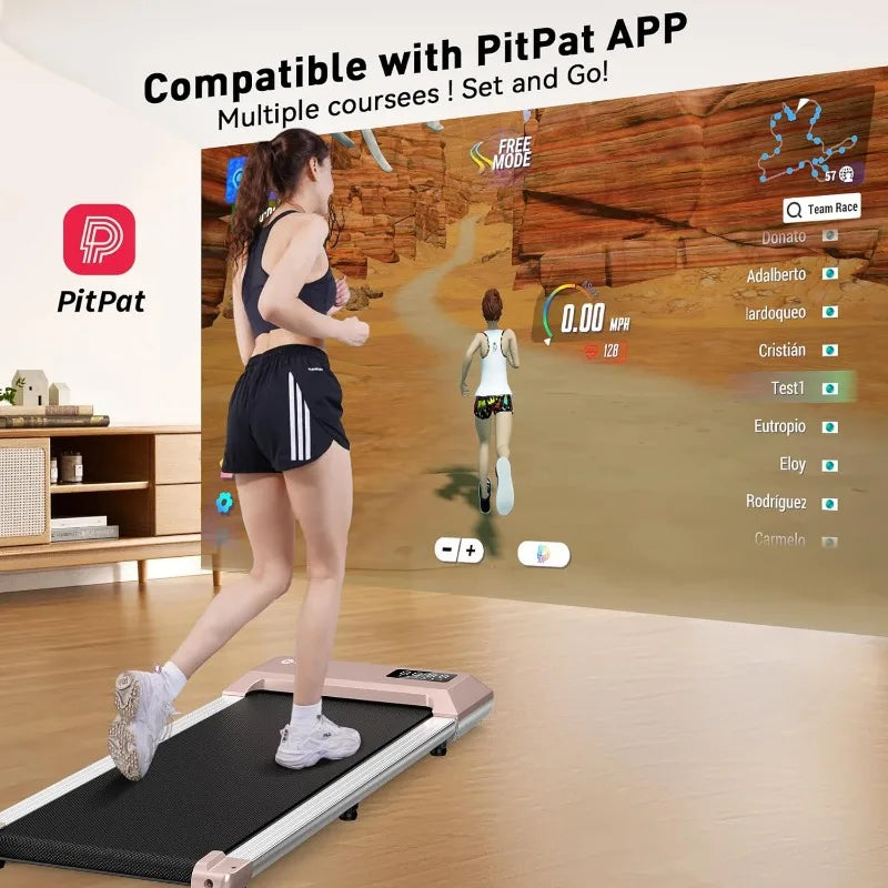 Treadmills for Home, Smart Powerful Quiet Walking Pad Treadmill, Remote Control & Smart App