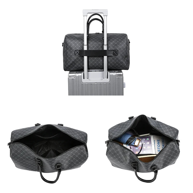 Men’s Black Travel Luggage Bag