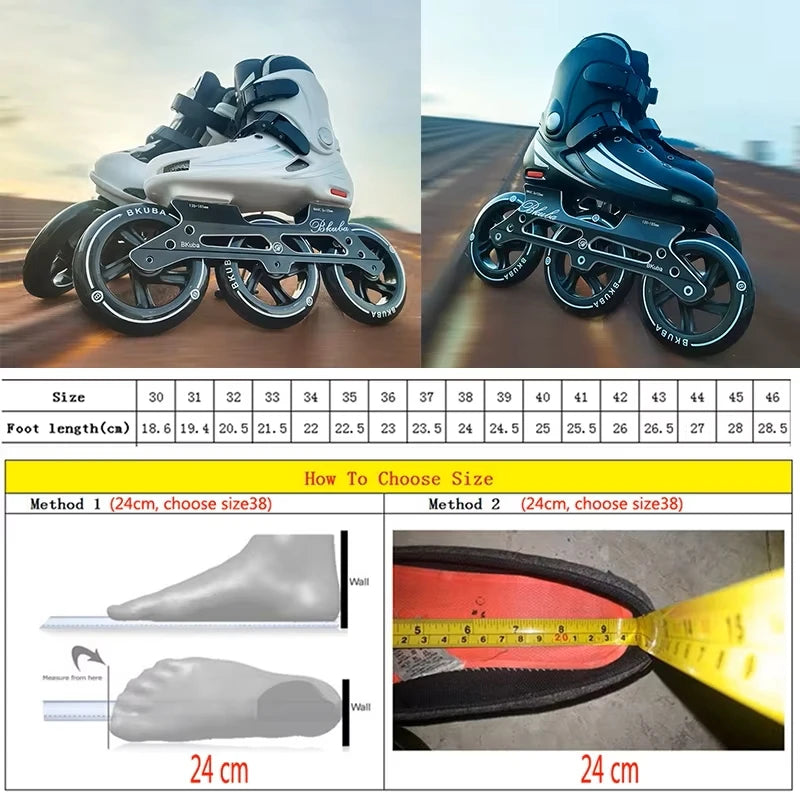 Pro 3-Wheel Inline Speed Skate