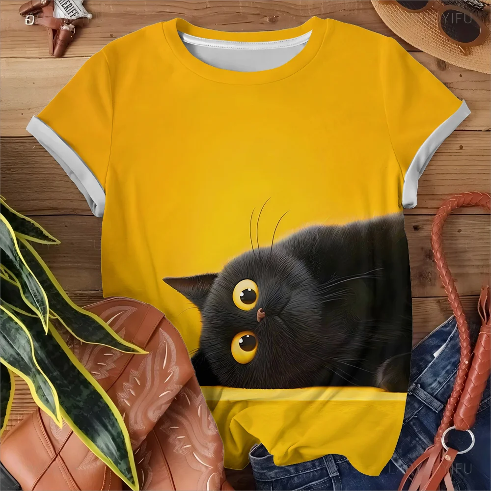 Round Neck T-Shirt Short Sleeve Tops