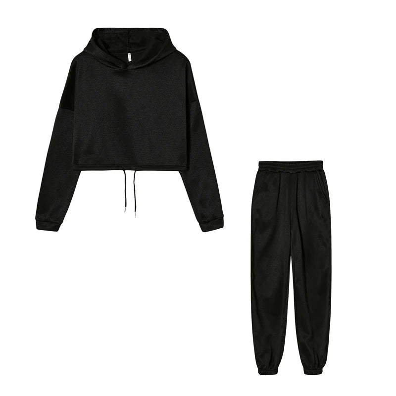 Long-sleeved Sports Casual Two-piece Set
