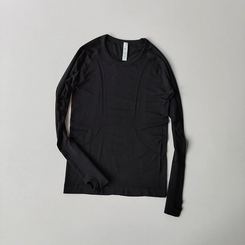 Yoga Round Neck Long Sleeves  Fitness Top