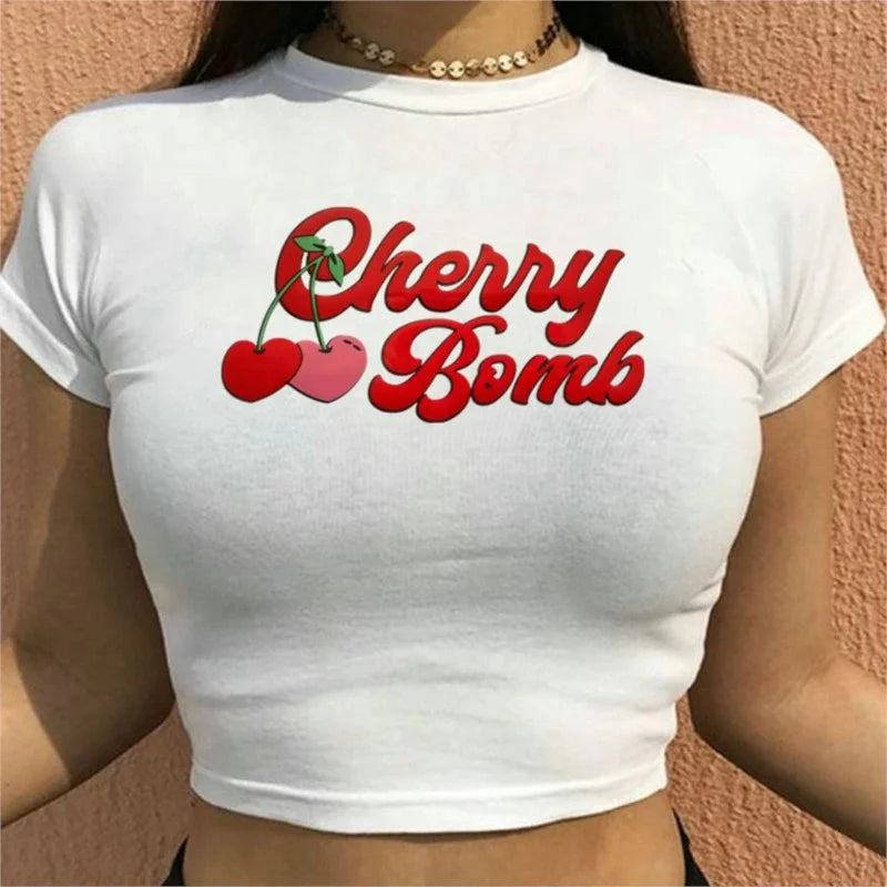 Cherry  Crop Top
