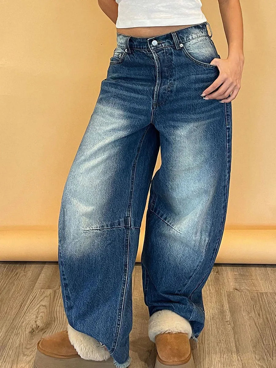 Vintage High Waist Wide Leg Jeans