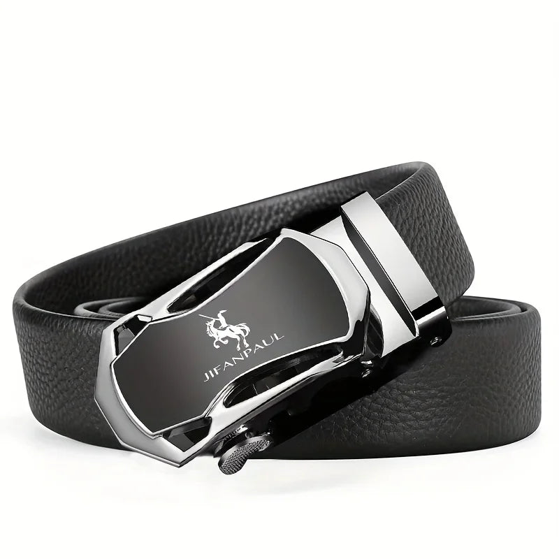 High Quality Leather Luxury Belt Metal  with Automatic Buckle Belt