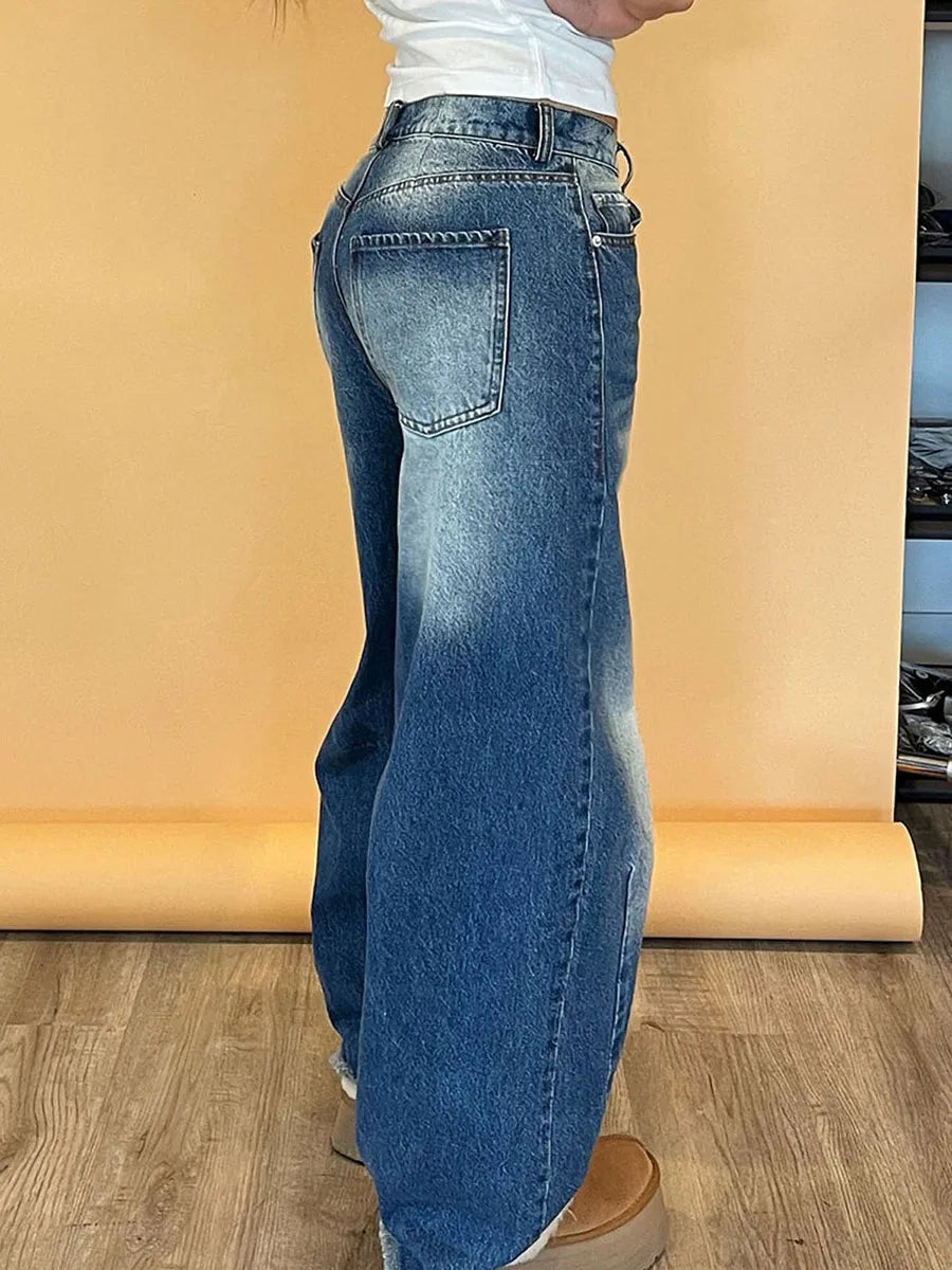 Vintage High Waist Wide Leg Jeans