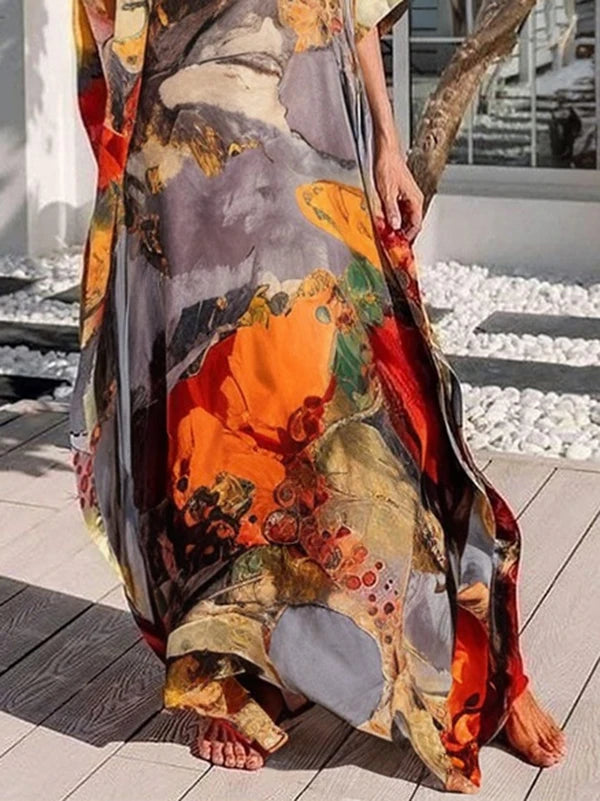 Elegant Vintage Maxi Dress