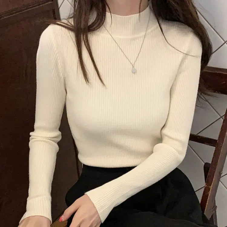 Mock Neck  Sweater