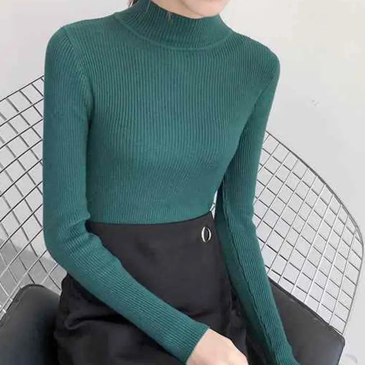 Mock Neck  Sweater